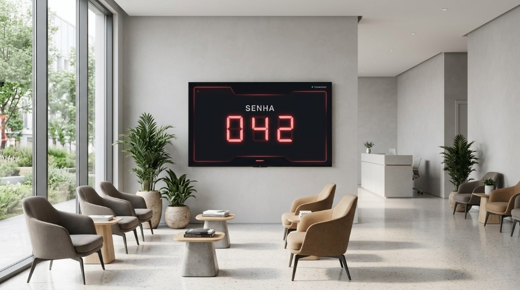 Humanizar atendimento em clínicas com painel digital na TV